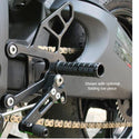 05-0149B Kawasaki Ninja ZX6 2009-12 Complete Rearset Kit w/ Pedals - STD/GP Shift - Woodcraft Technologies