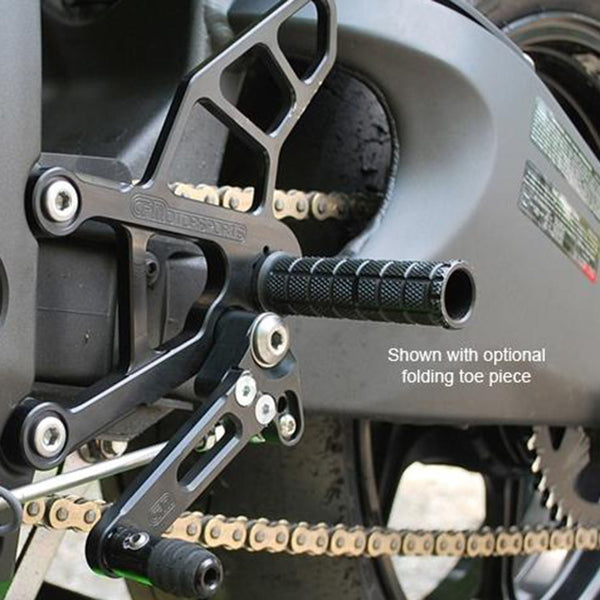 05-0150 Kawasaki Ninja ZX636 2013-18 Rearset w/Brake Pedal - Woodcraft Technologies