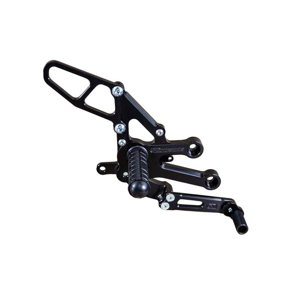 Woodcraft 05-0417B Yamaha YZF-R7 2022 Complete Rearset Kit w/ Pedals