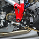 05-0640 Ducati 848 2008-11, 1098 2007-09 1198 2008-11, 848 EVO 2011-13 Rearset Black - Woodcraft Technologies