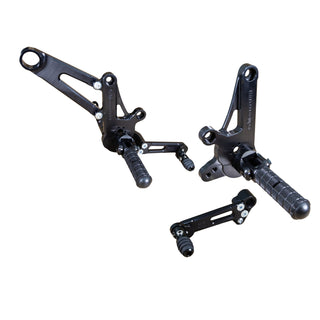 05-0670B Ducati Diavel 2011-20 STD Shift Complete Rearset W/Pedals - Woodcraft Technologies