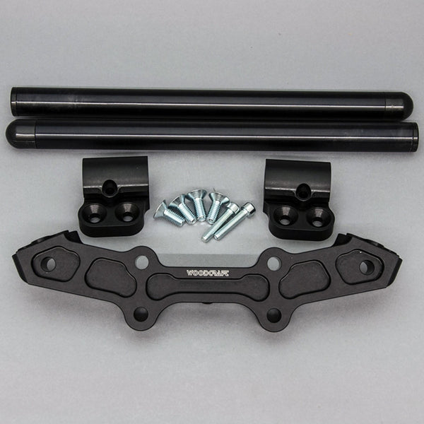 Clipon Adapter Plate w/ Std. Black Bars Yamaha FZ-07 2015-17, MT-07 2018-20 - Woodcraft Technologies
