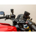 Clipon Adapter Plate w/ Std. Black Bars Ducati Monster 1200 - Woodcraft Technologies
