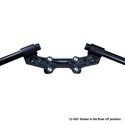 Woodcraft Clipon Adapter Plate w/ XL Black Bars Ducati Monster 821 2014-17