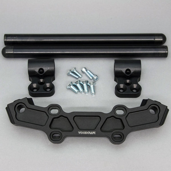 Clipon Adapter Plate w/ XL Black Bars Yamaha MT-09 2018-20 - Woodcraft Technologies