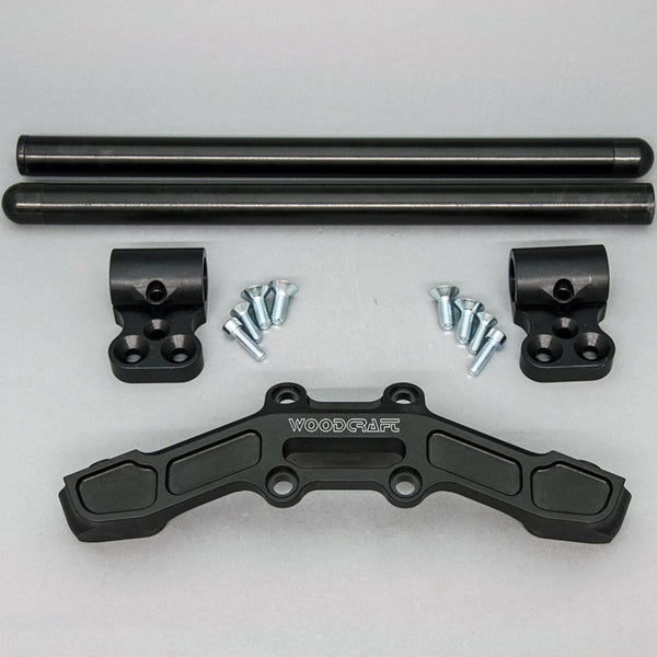 Clipon Adapter Plate w/ XL Black Bars Ducati Scrambler - Woodcraft Technologies