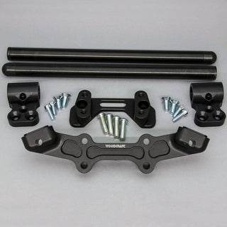 Clipon Adapter Plate w/ XL Black Bars Ducati Monster 821 2014-16 - Woodcraft Technologies