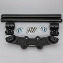 Clipon Adapter Plate w/ XL Black Bars Ducati Monster 696/796/1100 - Woodcraft Technologies