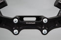 Ducati Monster 1200 '14-16 Front Mount 35mm Eccentric Adapter Plate Assembly, Black Bars - Woodcraft Technologies