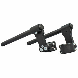 BMW R Nine T 55mm 3 Inch Clip-on Riser Assembly with Standard Black Bars - Woodcraft Technologies