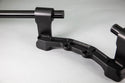 Adjustable Riser Clipon Adapter Plate w/ XL Black Bars Ducati Scrambler - Woodcraft Technologies