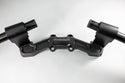 Adjustable Riser Clipon Adapter Plate w/ XL Black Bars Ducati Scrambler - Woodcraft Technologies