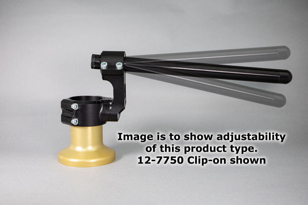 75mm Rise Side Mount Adjustable Angle Clipon Risers (with 7/8