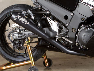 M4 Performance Kawasaki ZX-14R 2012-2022 Black Retro Drag Slip-Ons Exhaust
