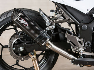 M4 Performance Kawasaki Ninja 300 2013-2017 Slip-On Exhaust Carbon