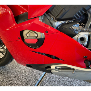 60-0656LC Ducati Panigale V4 LHS Stator Cover Protector with Skid Plate - Woodcraft Technologies