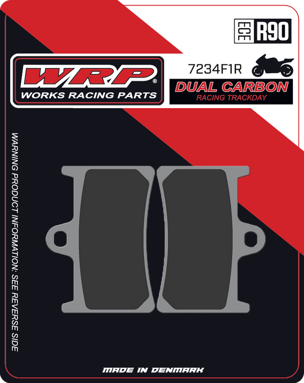 WRP Brake Pads Dual Carbon Racing / Trackday 7234 F1R - Front (2/pc)