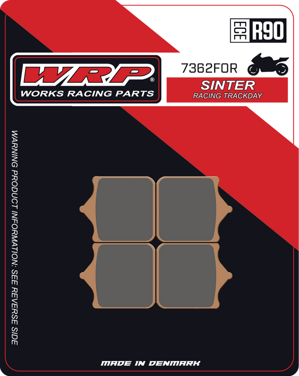 WRP Brake Pads Sinter Racing / Trackday 7362 F0R - Front (4/pc)