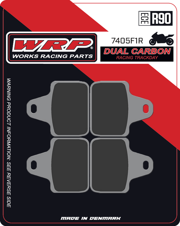WRP Brake Pads Dual Carbon Racing / Trackday 7405 F1R - Front (4/pc)