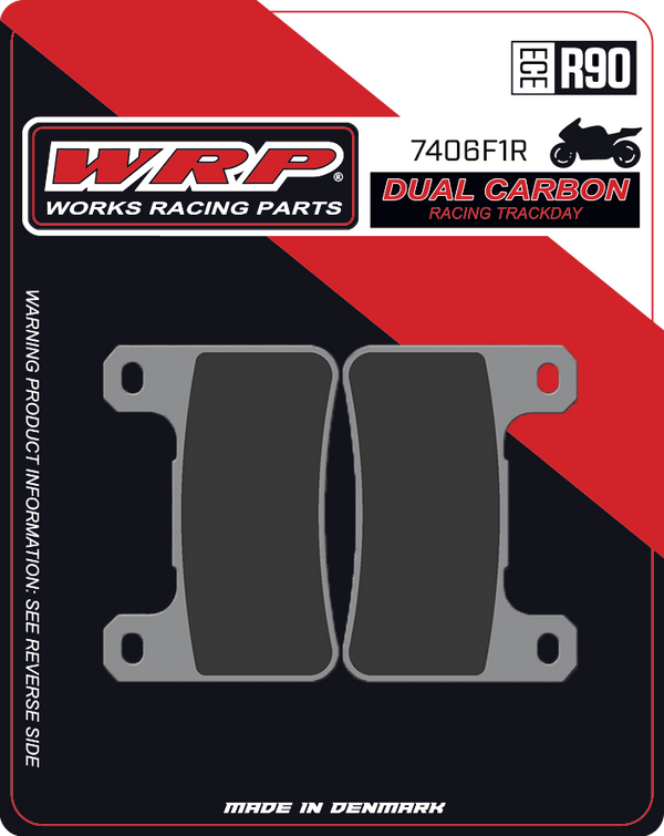 WRP Brake Pads Dual Carbon Racing / Trackday 7406 F1R - Front (2/pc)