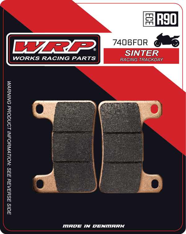 WRP Brake Pads Sinter Racing / Trackday 7406 F0R - Front (2/pc)