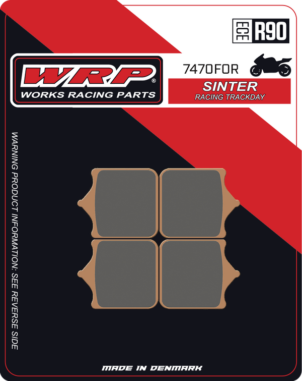 WRP Brake Pads Sinter Racing / Trackday 7470 F0R - Front (4/pc)