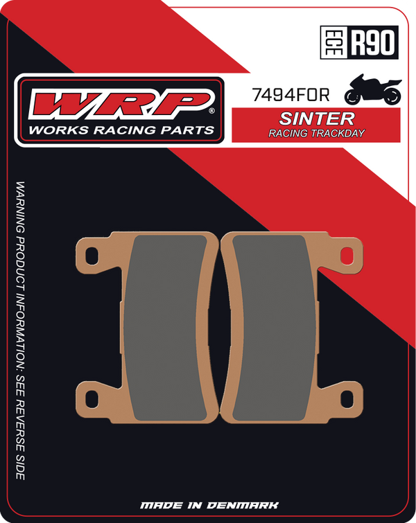 WRP Brake Pads Sinter Racing / Trackday 7494 F0R - Front (2/pc)