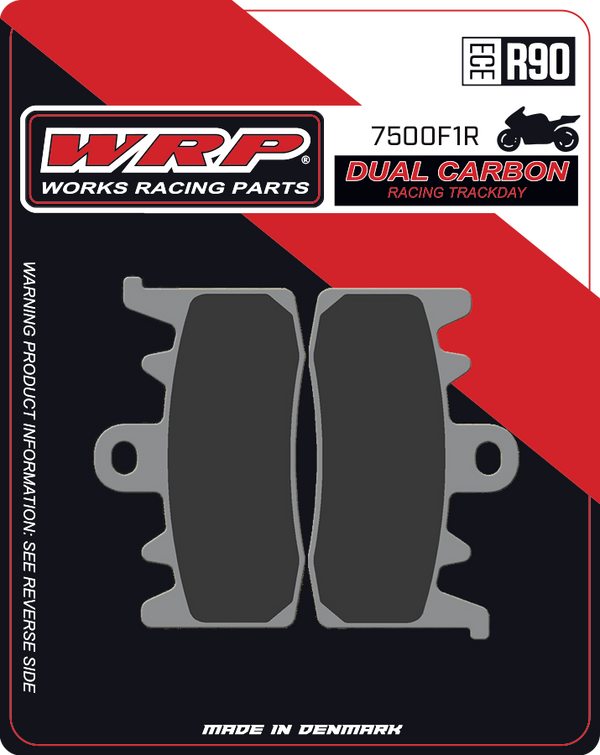 WRP Brake Pads Dual Carbon Racing / Trackday 7500 F1R - Front (2/pc)