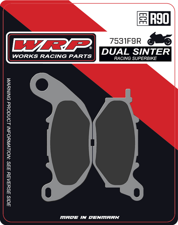 WRP Brake Pads Dual Sinter DS Racing Superbike 7531 F9R - Front (2/pc)