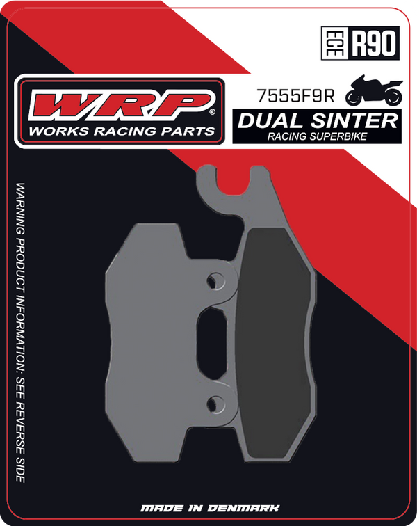 WRP Brake Pads Dual Sinter DS Racing Superbike 7555 F9R - Front (2/pc)
