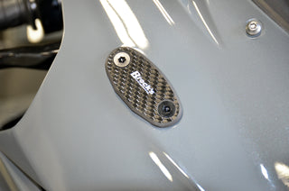 Brocks Performance Mirror Block Off Plate Set Carbon Fiber Kawasaki ZX-10R (16-21)