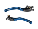 Bonamici Yamaha R3 Folding Levers (2015+) (Black/Blue)