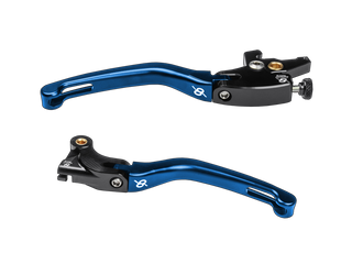 Bonamici Yamaha R3 Folding Levers (2015+) (Black/Blue)