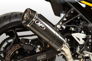 M4 Performance Kawasaki Ninja 400/Z400 2018-2022 Full Exhaust System Carbon Canister