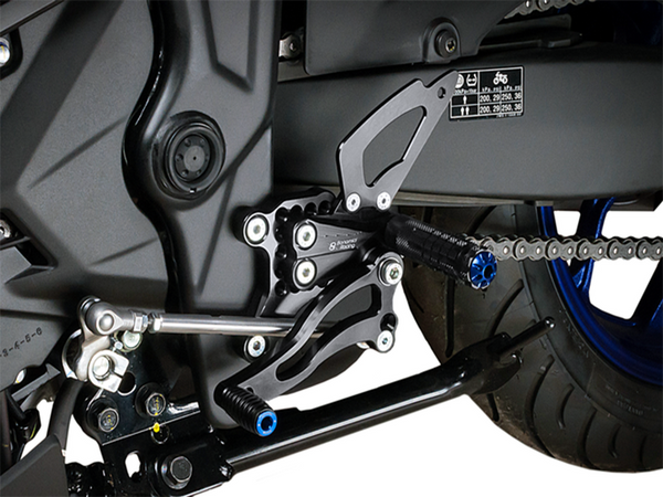 Bonamici Yamaha R3 Rearsets (2015+) w/ Rear Brake Line Upgrade